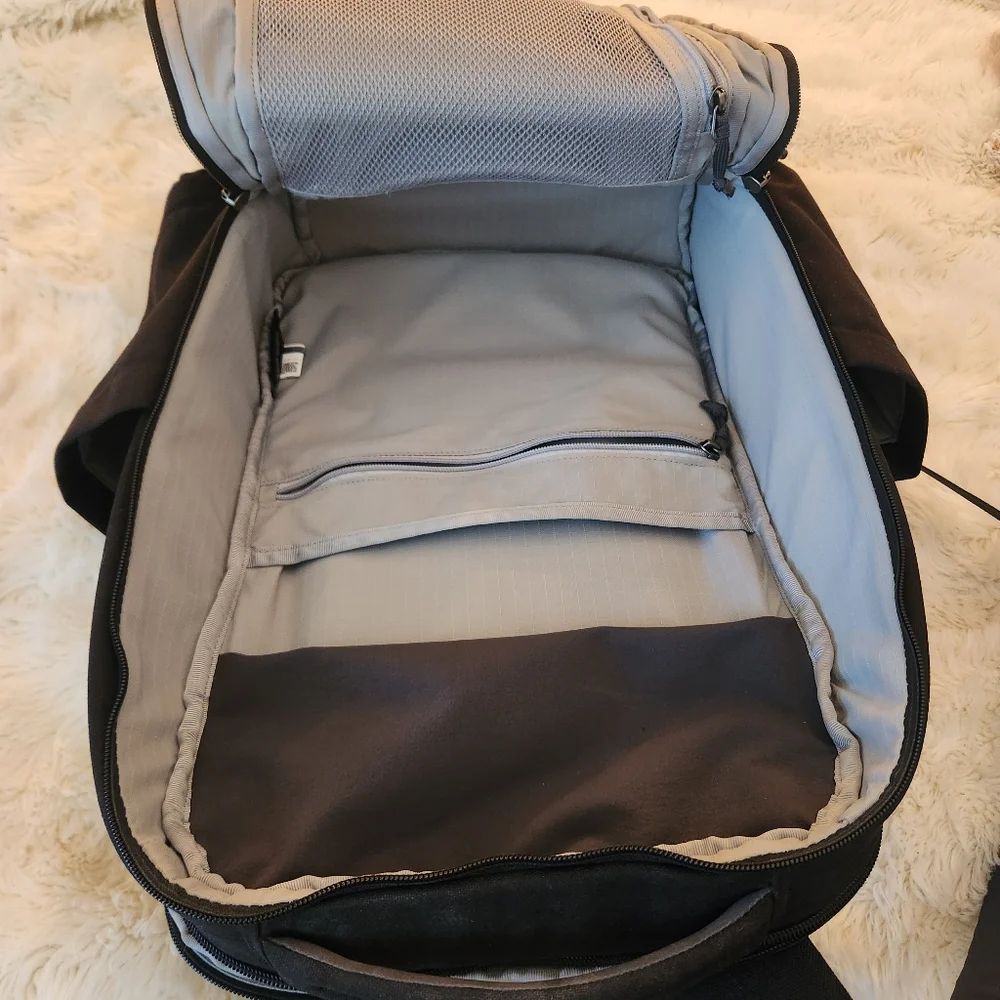 Yeti Black Backpack with Gray Bottom Panel